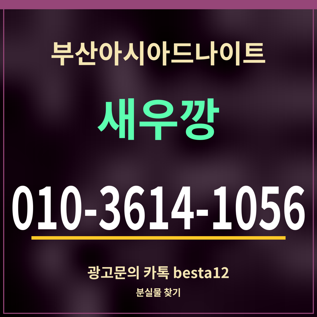 부산아시아드나이트 새우깡 010-3614-1056 광고문의 카톡 besta12