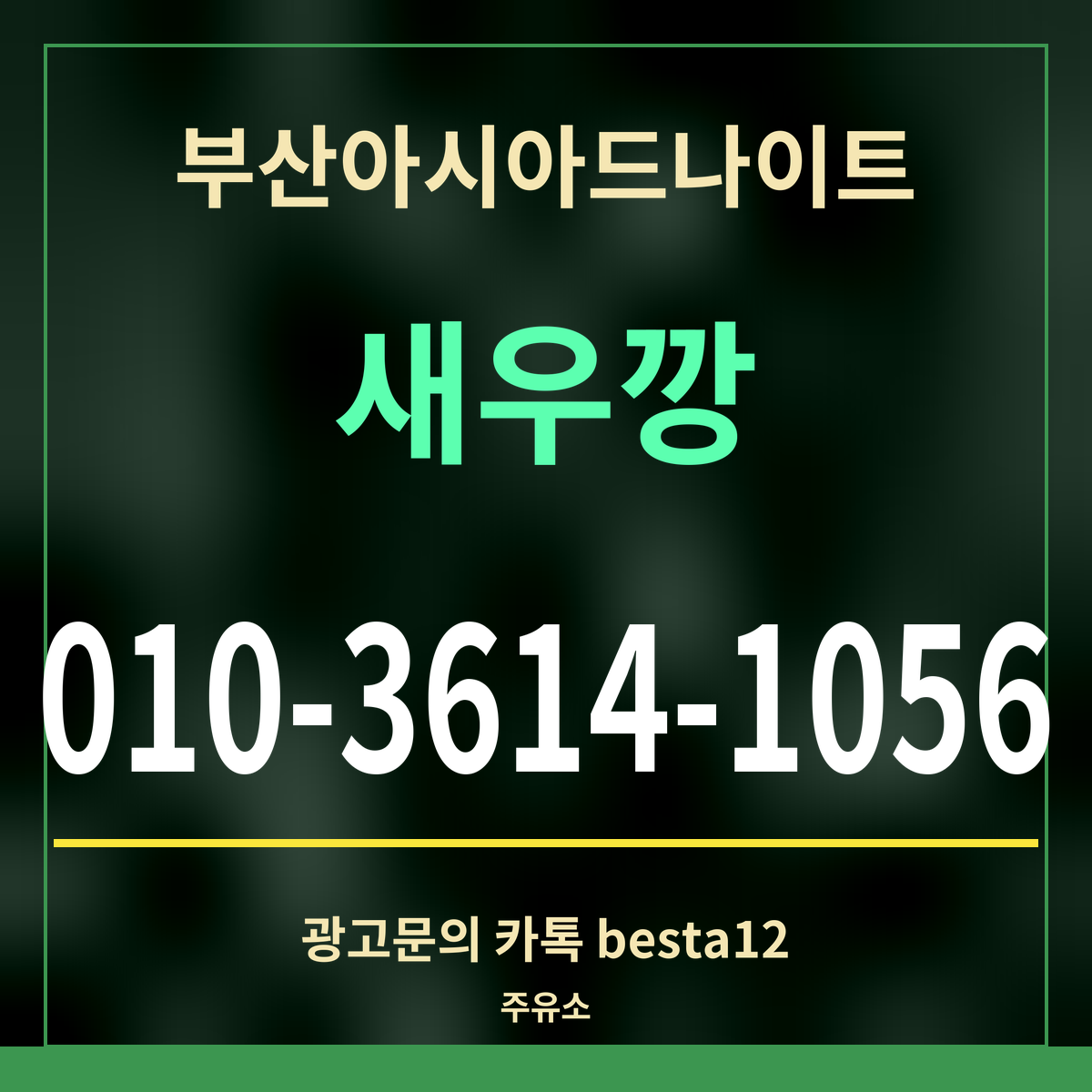 부산아시아드나이트 새우깡 010-3614-1056 광고문의 카톡 besta12